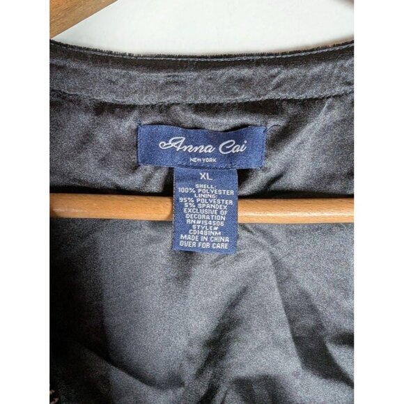 Velvet Embroidered Kimono Cardigan XL Whimsigoth Witchy Boho Lagenlook Artsy - Picture 3 of 10